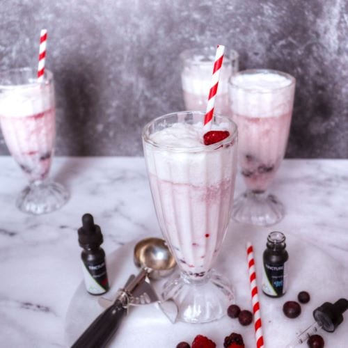 Featured image for “Infused Mixed Berry Ice Cream Float”