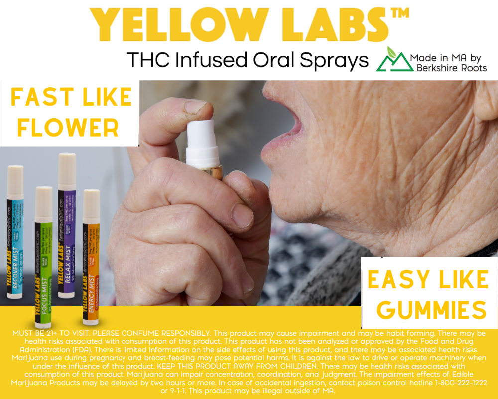 Yellow like THC infused Oral spray - fast like flower easy like gummies