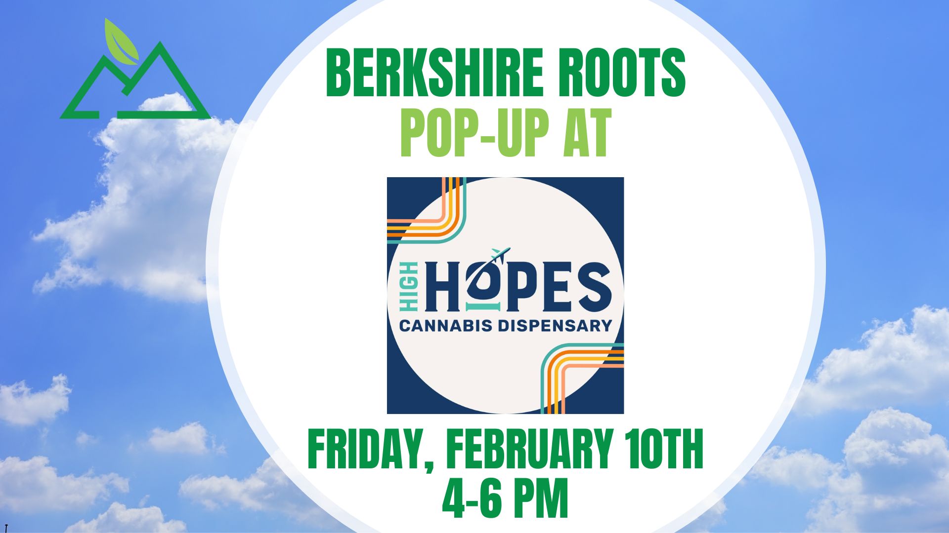 Berkshire Roots Pop up at High Hopes Cannabis
