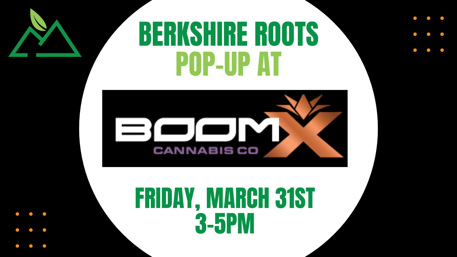 Berkshire Roots pop up at BoomX Cannabis Co.