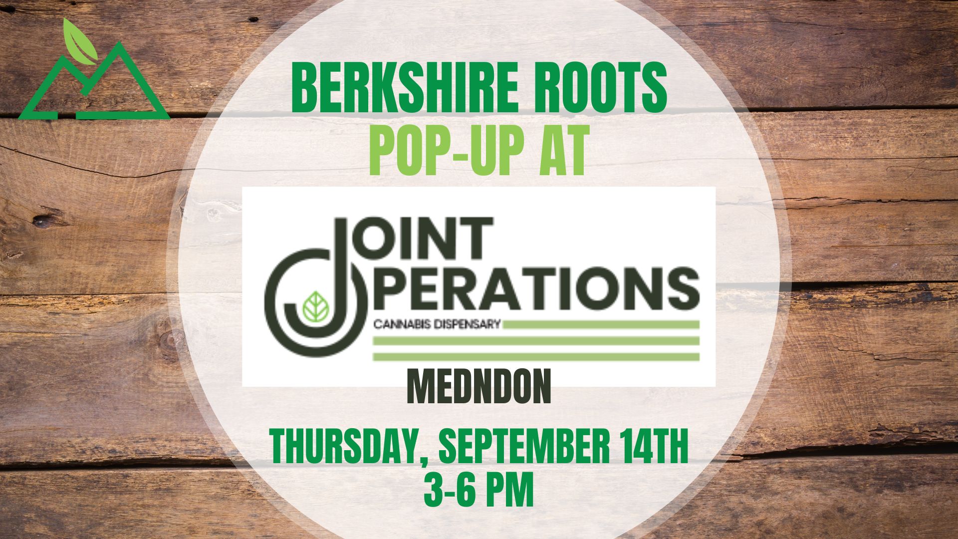 Berkshire Roots Pop Up at Joint Operations in Mendon